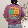 Lets Tacos Bout Science Teacher Chemistry Physics Women's Comfort Colors T-Shirt Back Print Berry