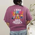 I Teach 2nd Grade Superheroes Back To School Teacher Men Women Girls Kids Women's Comfort Colors T-Shirt Back Print Berry I Teach 2nd Grade Superheroes Back To School Teacher Men Women Girls Kids Women's Comfort Colors T-Shirt Back Print Berry