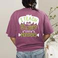 I Teach The Cutest Little Monsters Halloween Teacher Spooky Women's Comfort Colors T-Shirt Back Print Berry I Teach The Cutest Little Monsters Halloween Teacher Spooky Women's Comfort Colors T-Shirt Back Print Berry