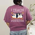 I Teach The Cutest Little Penguins Cute School Teacher Tee Women's Comfort Colors T-Shirt Back Print Berry I Teach The Cutest Little Penguins Cute School Teacher Tee Women's Comfort Colors T-Shirt Back Print Berry