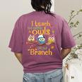 I Teach The Cutest Owls On The Branch Teacher Fall Autumn Women's Comfort Colors T-Shirt Back Print Berry I Teach The Cutest Owls On The Branch Teacher Fall Autumn Women's Comfort Colors T-Shirt Back Print Berry