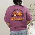 I Teach The Cutest Pumpkins In The Patch Halloween Teacher For Men Women Kids Women's Comfort Colors T-Shirt Back Print Berry I Teach The Cutest Pumpkins In The Patch Halloween Teacher For Men Women Kids Women's Comfort Colors T-Shirt Back Print Berry