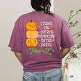 I Teach Cutest Pumpkins In Patch Thanksgiving Teacher Pre-K For Men Women Women's Comfort Colors T-Shirt Back Print Berry I Teach Cutest Pumpkins In Patch Thanksgiving Teacher Pre-K For Men Women Women's Comfort Colors T-Shirt Back Print Berry