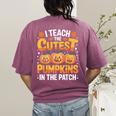 I Teach The Cutest Pumpkins Shirt Teachers Halloween Women's Comfort Colors T-Shirt Back Print Berry I Teach The Cutest Pumpkins Shirt Teachers Halloween Women's Comfort Colors T-Shirt Back Print Berry