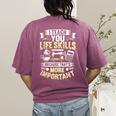 I Teach You Life Skills Home Economics Teacher Women's Comfort Colors T-Shirt Back Print Berry I Teach You Life Skills Home Economics Teacher Women's Comfort Colors T-Shirt Back Print Berry