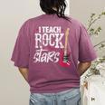 I Teach Rock Stars Music Teacher Guitar Player Women's Comfort Colors T-Shirt Back Print Berry I Teach Rock Stars Music Teacher Guitar Player Women's Comfort Colors T-Shirt Back Print Berry