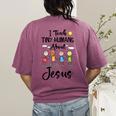 I Teach Tiny Humans About Jesus Sunday School Teacher Women's Comfort Colors T-Shirt Back Print Berry I Teach Tiny Humans About Jesus Sunday School Teacher Women's Comfort Colors T-Shirt Back Print Berry