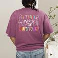 I Teach What's Your Superpower Teacher Teaching For Men Women Women's Comfort Colors T-Shirt Back Print Berry I Teach What's Your Superpower Teacher Teaching For Men Women Women's Comfort Colors T-Shirt Back Print Berry