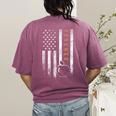 Teacher American Flag Teacher's Day Teaching Women's Comfort Colors T-Shirt Back Print Berry Teacher American Flag Teacher's Day Teaching Women's Comfort Colors T-Shirt Back Print Berry