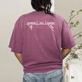 Teacher Appreciation Diagrammed Sentence Tshirt Women's Comfort Colors T-Shirt Back Print Berry