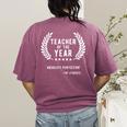 Teacher Appreciation Shirts Teacher Of The Year Women's Comfort Colors T-Shirt Back Print Berry Teacher Appreciation Shirts Teacher Of The Year Women's Comfort Colors T-Shirt Back Print Berry