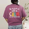 Teacher All Calm Said No Teacher Christmas Pencil Tree Women's Comfort Colors T-Shirt Back Print Berry Teacher All Calm Said No Teacher Christmas Pencil Tree Women's Comfort Colors T-Shirt Back Print Berry