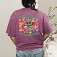 Teacher Christmas Rockin' Around The Classroom Men Women Kids Women's Comfort Colors T-Shirt Back Print Berry
