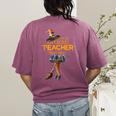 This Is My Teacher Costume Halloween Family Matching Group For Men Women Women's Comfort Colors T-Shirt Back Print Berry