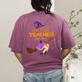 This Is My Teacher Costume Halloween Family Matching Group Women's Comfort Colors T-Shirt Back Print Berry