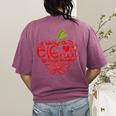 Teacher Day T Shirt Appreciation Day Apple Teach Learn Women's Comfort Colors T-Shirt Back Print Berry Teacher Day T Shirt Appreciation Day Apple Teach Learn Women's Comfort Colors T-Shirt Back Print Berry