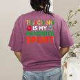 Teacher Is My Favorite Sport Teacher Teaching Lover Women's Comfort Colors T-Shirt Back Print Berry Teacher Is My Favorite Sport Teacher Teaching Lover Women's Comfort Colors T-Shirt Back Print Berry