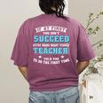 Teacher If At First You Don't Succeed Try Doing What Your Women's Comfort Colors T-Shirt Back Print Berry Teacher If At First You Don't Succeed Try Doing What Your Women's Comfort Colors T-Shirt Back Print Berry
