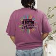 Teacher Flair Pen Art Lover School Supplies Women's Comfort Colors T-Shirt Back Print Berry Teacher Flair Pen Art Lover School Supplies Women's Comfort Colors T-Shirt Back Print Berry
