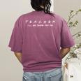 Teacher Friends Shirt For Teachers Women's Comfort Colors T-Shirt Back Print Berry