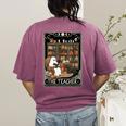 The Teacher Ghost Book Reading Books Lover Halloween Women's Comfort Colors T-Shirt Back Print Berry The Teacher Ghost Book Reading Books Lover Halloween Women's Comfort Colors T-Shirt Back Print Berry