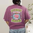 Teacher Halloween Costume Science Teachers Love Brains Women's Comfort Colors T-Shirt Back Print Berry Teacher Halloween Costume Science Teachers Love Brains Women's Comfort Colors T-Shirt Back Print Berry