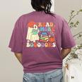 Teacher Halloween Cute Booooks Ghost Read More Books Women's Comfort Colors T-Shirt Back Print Berry Teacher Halloween Cute Booooks Ghost Read More Books Women's Comfort Colors T-Shirt Back Print Berry