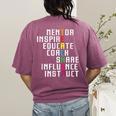 Teacher Inspirational Educator Favorite School Teacher Men Women Girls Kids Women's Comfort Colors T-Shirt Back Print Berry Teacher Inspirational Educator Favorite School Teacher Men Women Girls Kids Women's Comfort Colors T-Shirt Back Print Berry