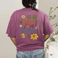 Teacher Inspire Love Women's Comfort Colors T-Shirt Back Print Berry