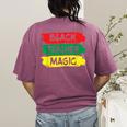 Teacher Magic Black History Month Educator For Men Women Women's Comfort Colors T-Shirt Back Print Berry