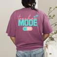 Teacher Mode Off Happy Last Day Of School Summer Break Men Women Women's Comfort Colors T-Shirt Back Print Berry Teacher Mode Off Happy Last Day Of School Summer Break Men Women Women's Comfort Colors T-Shirt Back Print Berry