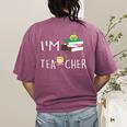 Teacher Puns I'm Tea-Cher Tea Lover Fun Teacher For Men Women Women's Comfort Colors T-Shirt Back Print Berry Teacher Puns I'm Tea-Cher Tea Lover Fun Teacher For Men Women Women's Comfort Colors T-Shirt Back Print Berry