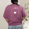 Teacher Red For Ed RedForEd Indiana Public Education Women's Comfort Colors T-Shirt Back Print Berry