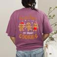 Teacher Of Smart Cookies Gingerbread Christmas Teacher Cute Men Women Kids Women's Comfort Colors T-Shirt Back Print Berry Teacher Of Smart Cookies Gingerbread Christmas Teacher Cute Men Women Kids Women's Comfort Colors T-Shirt Back Print Berry