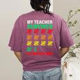 My Teacher Survived 67 Days Of Me School Kids Costume Women's Comfort Colors T-Shirt Back Print Berry My Teacher Survived 67 Days Of Me School Kids Costume Women's Comfort Colors T-Shirt Back Print Berry