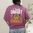 Teacher I Teach Smart Cookies Nerd Women's Comfort Colors T-Shirt Back Print Berry Teacher I Teach Smart Cookies Nerd Women's Comfort Colors T-Shirt Back Print Berry