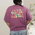 Teacher Testing Shirt It's A Good Day To Do Best Groovy Women's Comfort Colors T-Shirt Back Print Berry