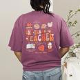 Teacher Thanksgiving Shirt Women One Thankful Teacher Fall Women's Comfort Colors T-Shirt Back Print Berry