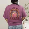 Teacher-TShirt I Like Big Books & I Cannot Lie Reading For Women Women's Comfort Colors T-Shirt Back Print Berry