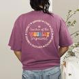Teacher Of The Visually Impaired Appreciation Back To School Women's Comfort Colors T-Shirt Back Print Berry Teacher Of The Visually Impaired Appreciation Back To School Women's Comfort Colors T-Shirt Back Print Berry