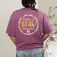 Teacher Of The Visually Impaired Back To School Team For Men Women Girls Kids Women's Comfort Colors T-Shirt Back Print Berry