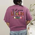 Teacher Y'All Gonna Learn Today First Day Of School Teacher Women's Comfort Colors T-Shirt Back Print Berry
