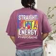 Teacher's Assistant Straight Outta Energy Teaching Tie Dye For Men Women Women's Comfort Colors T-Shirt Back Print Berry
