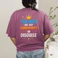Teachers Are JUST Superheroes Fun School Women's Comfort Colors T-Shirt Back Print Berry Teachers Are JUST Superheroes Fun School Women's Comfort Colors T-Shirt Back Print Berry