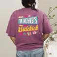 Teacher's Sidekick Teacher Assisting Teaching Assistant Women's Comfort Colors T-Shirt Back Print Berry Teacher's Sidekick Teacher Assisting Teaching Assistant Women's Comfort Colors T-Shirt Back Print Berry