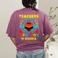 Teachers Are Superheroes – Fun Appreciation Women's Comfort Colors T-Shirt Back Print Berry Teachers Are Superheroes – Fun Appreciation Women's Comfort Colors T-Shirt Back Print Berry