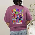 Teachers Are Superheroes Back To School Women's Comfort Colors T-Shirt Back Print Berry Teachers Are Superheroes Back To School Women's Comfort Colors T-Shirt Back Print Berry