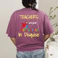 Teachers Are Superheroes First Day School T-Shirt Women's Comfort Colors T-Shirt Back Print Berry Teachers Are Superheroes First Day School T-Shirt Women's Comfort Colors T-Shirt Back Print Berry