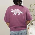 Teachersaurus Like A Normal Teacher Awesome Dinosaur Teacher Men Women Girls Kids Women's Comfort Colors T-Shirt Back Print Berry