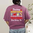 Teaching Assistant Because Teachers Need Heroes Too Cute Women's Comfort Colors T-Shirt Back Print Berry Teaching Assistant Because Teachers Need Heroes Too Cute Women's Comfort Colors T-Shirt Back Print Berry
